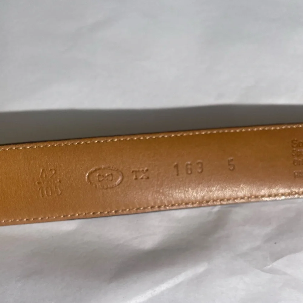 Trafalgar Men’s Belt Sz 42 BROWN Hand Made USA Soft Glove Leather Brass Buckle
